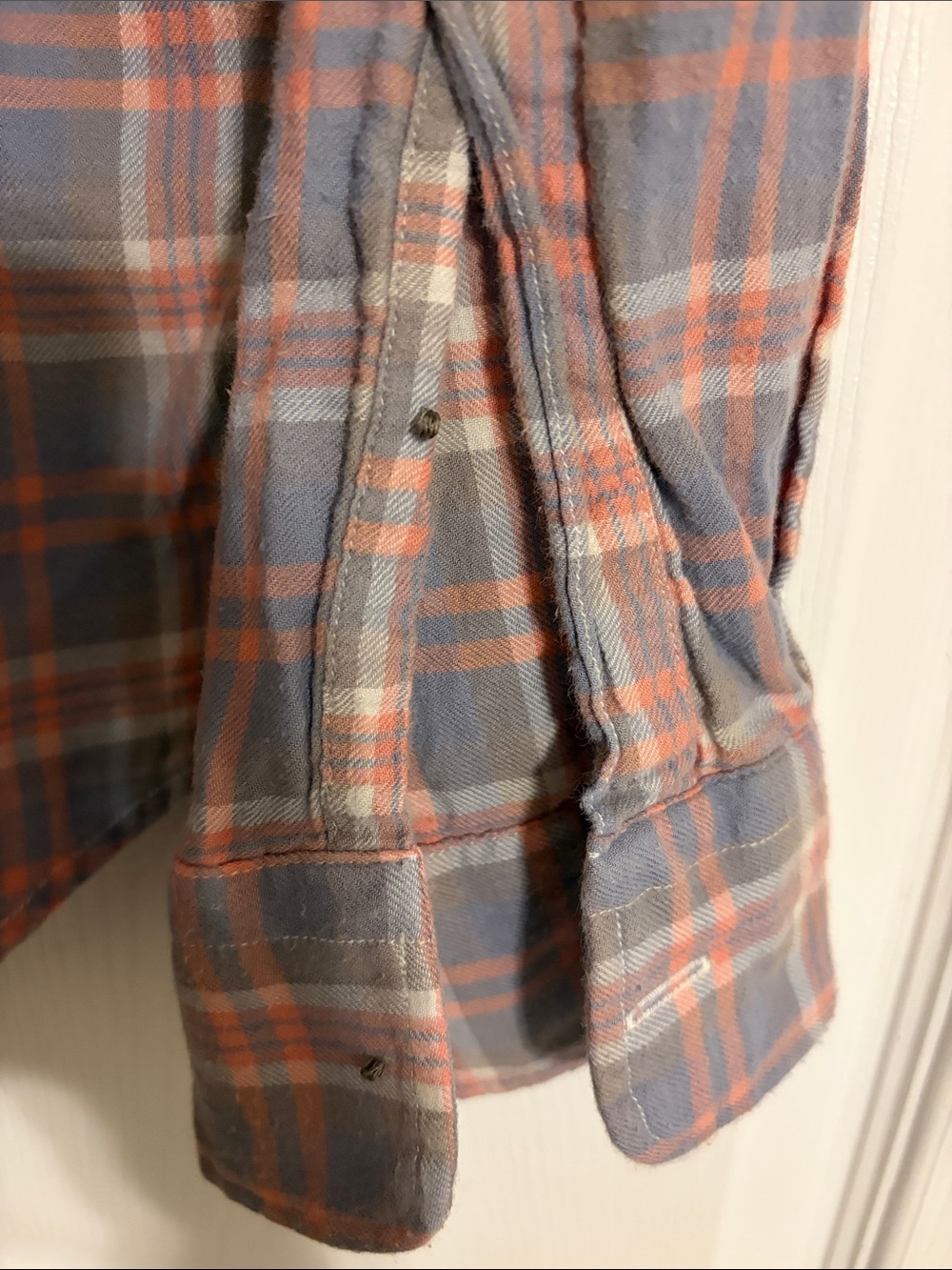 Faherty Brand Plaid Button Down Long Sleeve Shirt Blue Pink Men's Size XL - Picture 5 of 8